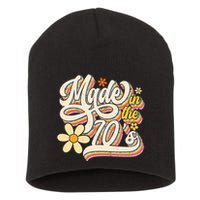 Made In The 70S Retro Created During 1970s Groovy Birthday Short Acrylic Beanie