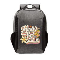 Made In The 70S Retro Created During 1970s Groovy Birthday Vector Backpack