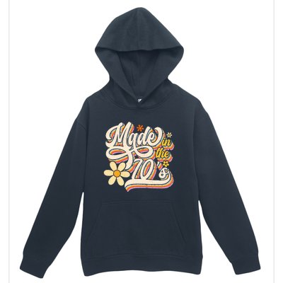 Made In The 70S Retro Created During 1970s Groovy Birthday Urban Pullover Hoodie