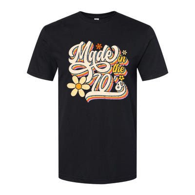 Made In The 70S Retro Created During 1970s Groovy Birthday Softstyle CVC T-Shirt