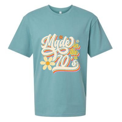 Made In The 70S Retro Created During 1970s Groovy Birthday Sueded Cloud Jersey T-Shirt