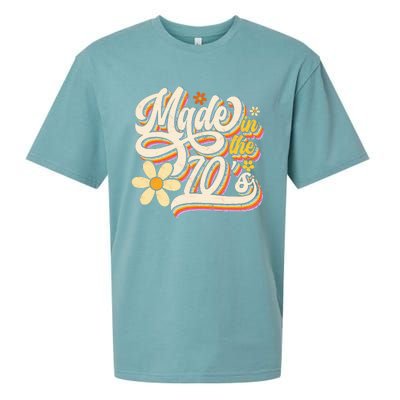 Made In The 70S Retro Created During 1970s Groovy Birthday Sueded Cloud Jersey T-Shirt