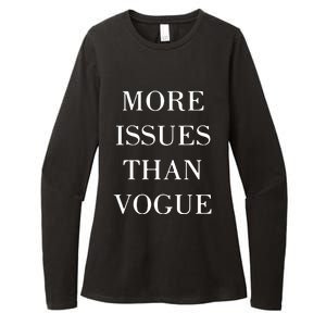 More Issues Than Vogue Womens CVC Long Sleeve Shirt