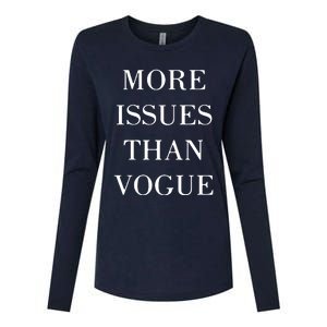 More Issues Than Vogue Womens Cotton Relaxed Long Sleeve T-Shirt