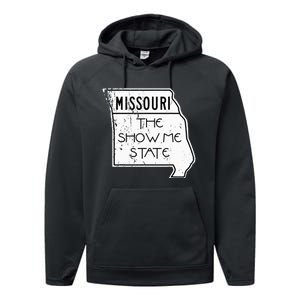 Missouri Is The Show Me State Performance Fleece Hoodie