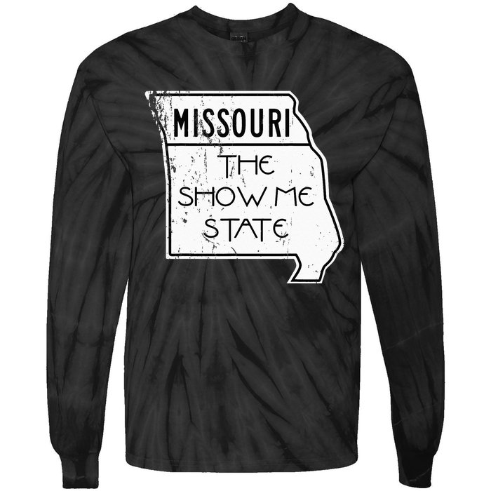 Missouri Is The Show Me State Tie-Dye Long Sleeve Shirt