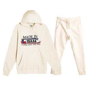 Made In Texas A Long Long Time Ago Cowboy Hat Premium Hooded Sweatsuit Set