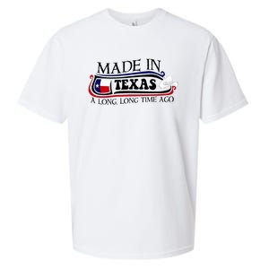 Made In Texas A Long Long Time Ago Cowboy Hat Sueded Cloud Jersey T-Shirt