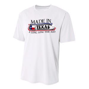 Made In Texas A Long Long Time Ago Cowboy Hat Performance Sprint T-Shirt