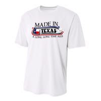 Made In Texas A Long Long Time Ago Cowboy Hat Performance Sprint T-Shirt