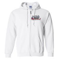 Made In Texas A Long Long Time Ago Cowboy Hat Full Zip Hoodie