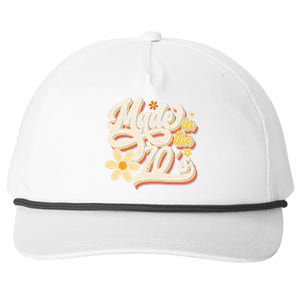 Made In The 70s Retro Created During 1970s Groovy Birthday Snapback Five-Panel Rope Hat