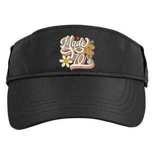 Made In The 70s Retro Created During 1970s Groovy Birthday Adult Drive Performance Visor