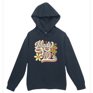 Made In The 70s Retro Created During 1970s Groovy Birthday Urban Pullover Hoodie