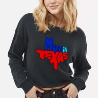 Made In Texas Cropped Pullover Crew