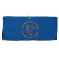 Meteorology Is The Name Tornadoes Are The Game Storm Chaser Large Microfiber Waffle Golf Towel