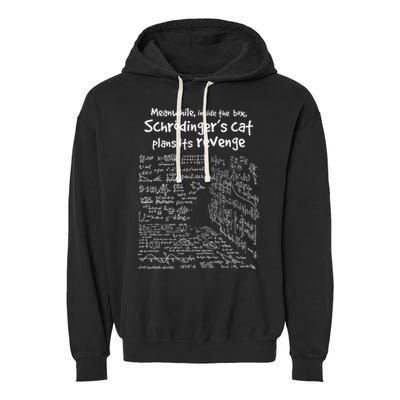 Meanwhile Inside The Box SchrodingerS Cat Plans Its Revenge Garment-Dyed Fleece Hoodie