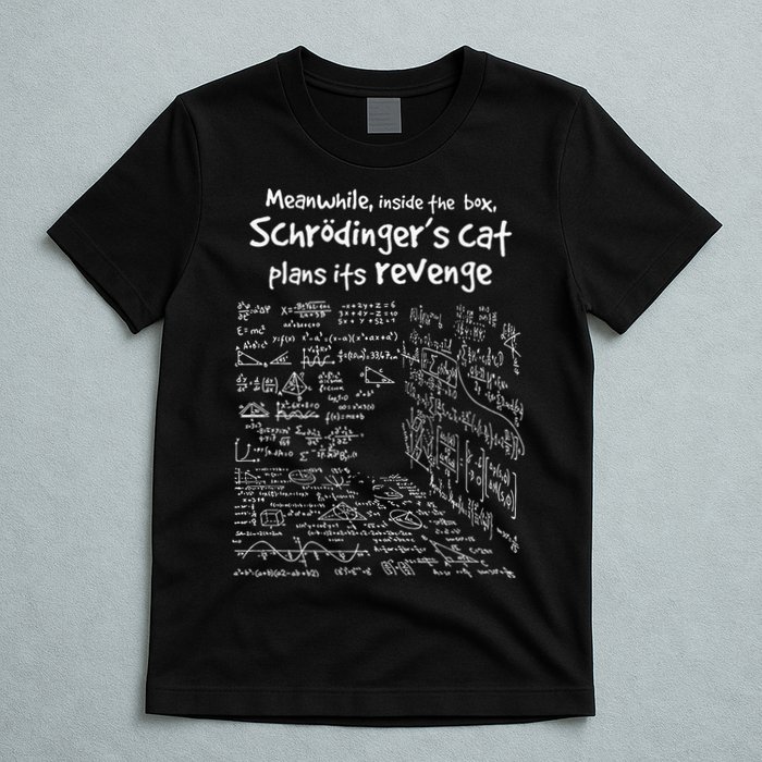 Meanwhile Inside The Box SchrodingerS Cat Plans Its Revenge T-Shirt