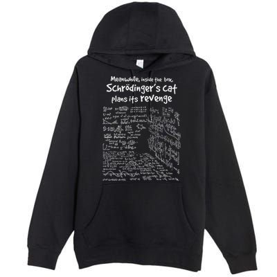 Meanwhile Inside The Box SchrodingerS Cat Plans Its Revenge Premium Pullover Hoodie
