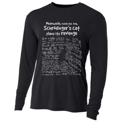 Meanwhile Inside The Box SchrodingerS Cat Plans Its Revenge Cooling Performance Long Sleeve Crew