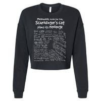 Meanwhile Inside The Box SchrodingerS Cat Plans Its Revenge Cropped Pullover Crew