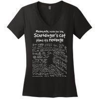 Meanwhile Inside The Box SchrodingerS Cat Plans Its Revenge Women's V-Neck T-Shirt