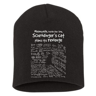 Meanwhile Inside The Box SchrodingerS Cat Plans Its Revenge Short Acrylic Beanie