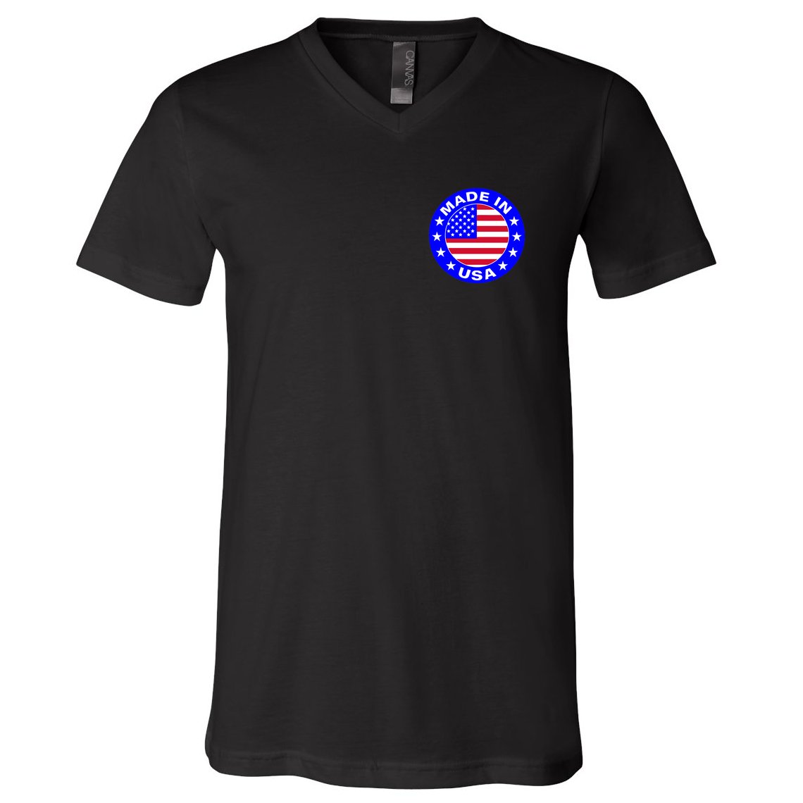 Made In The USA Badge V-Neck T-Shirt