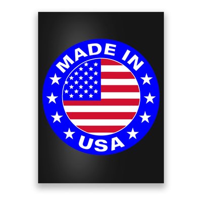Made In The USA Badge Poster