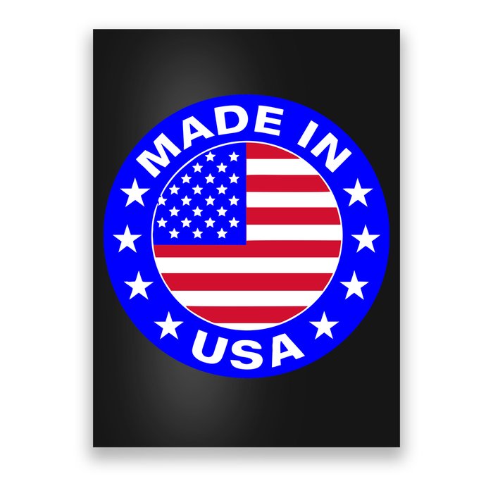 Made In The USA Badge Poster