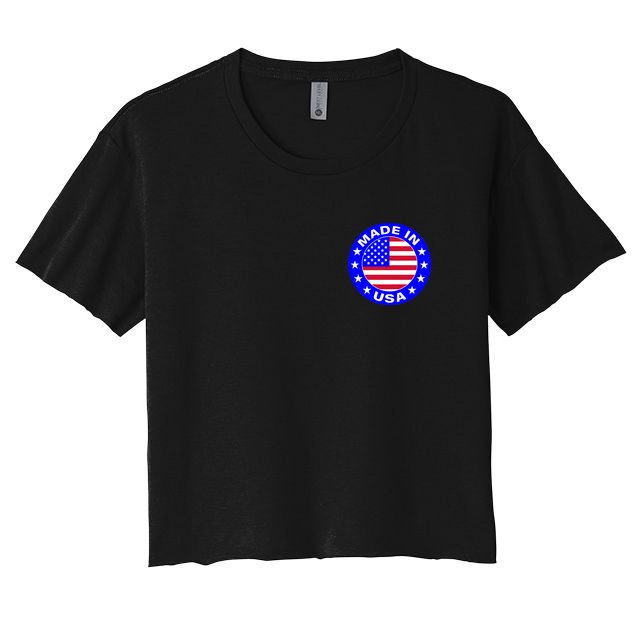 Made In The USA Badge Crop Top