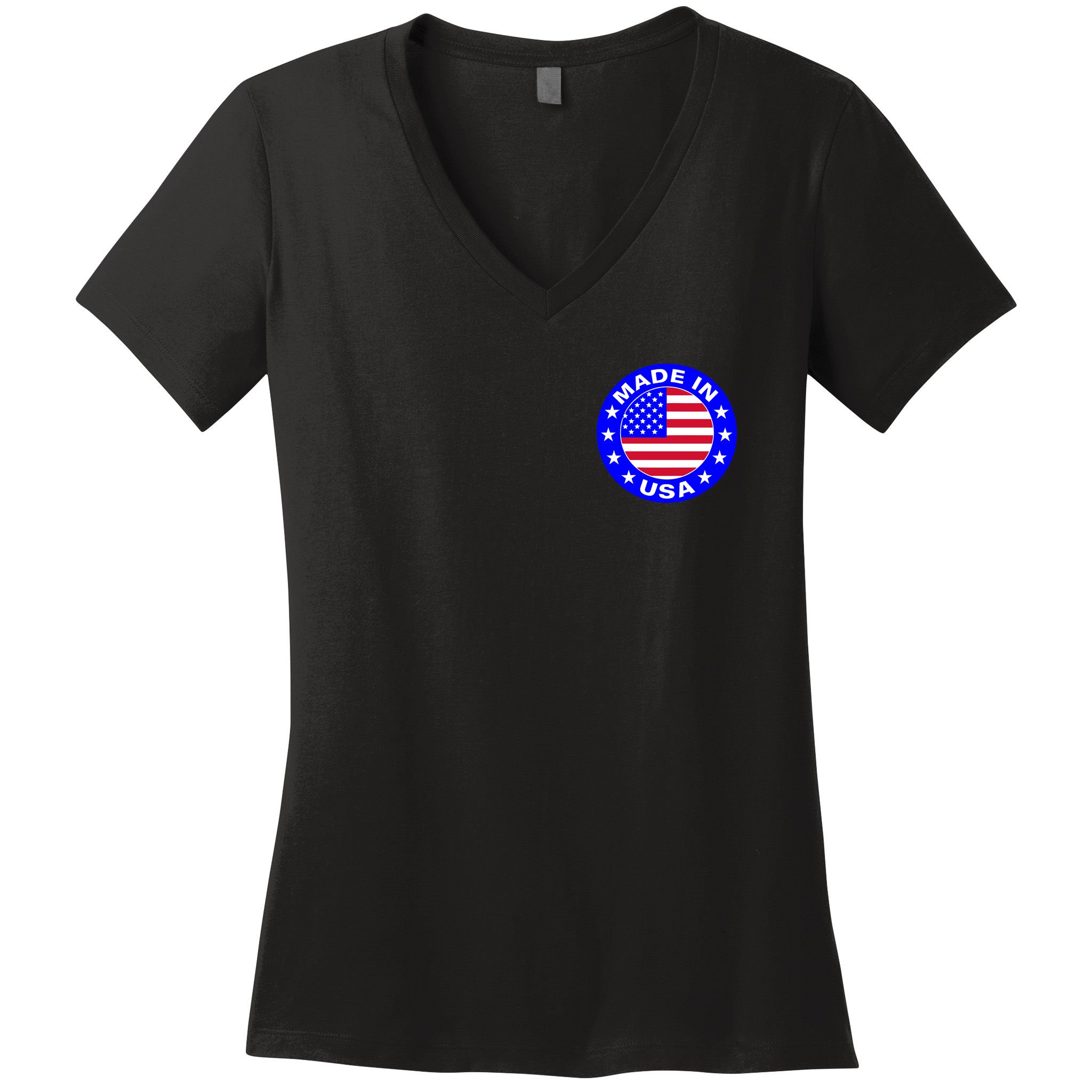 Made In The USA Badge Women's V-Neck T-Shirt