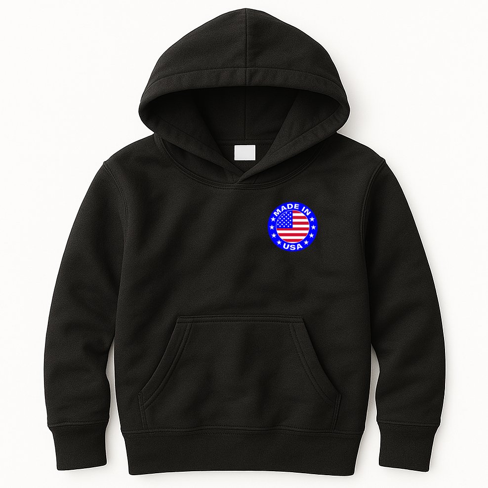 Made In The USA Badge Kids Hoodie