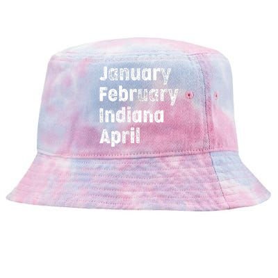 March Indiana Team Basketball Shirt Tie-Dyed Bucket Hat