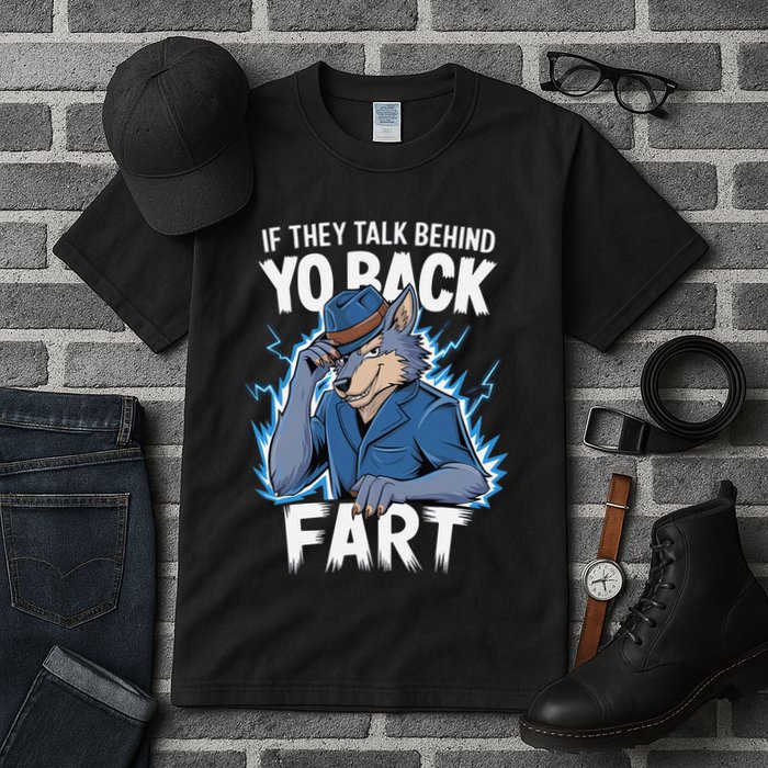 Meme If They Talk Behind Your Back Fart Funny Oddly Specific Tall T-Shirt
