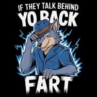 Meme If They Talk Behind Your Back Fart Funny Oddly Specific Drawstring Bag