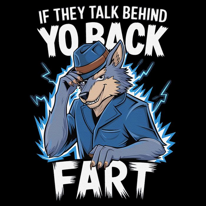Meme If They Talk Behind Your Back Fart Funny Oddly Specific Drawstring Bag