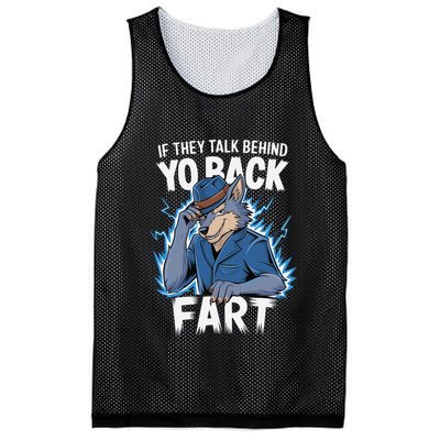 Meme If They Talk Behind Your Back Fart Funny Oddly Specific Mesh Reversible Basketball Jersey Tank