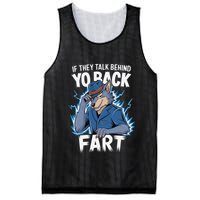 Meme If They Talk Behind Your Back Fart Funny Oddly Specific Mesh Reversible Basketball Jersey Tank