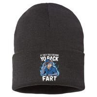 Meme If They Talk Behind Your Back Fart Funny Oddly Specific Sustainable Knit Beanie