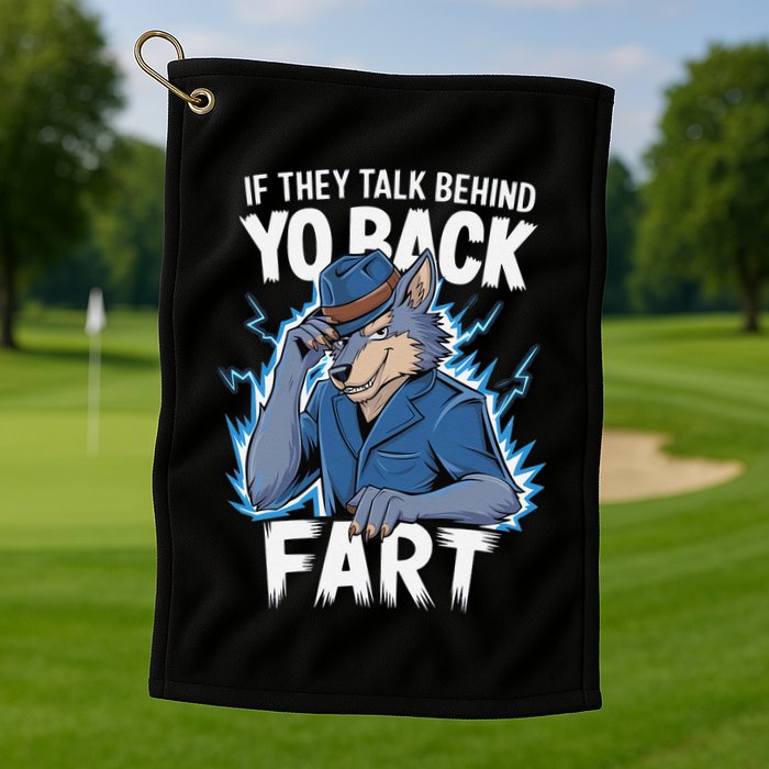 Meme If They Talk Behind Your Back Fart Funny Oddly Specific Golf Towel