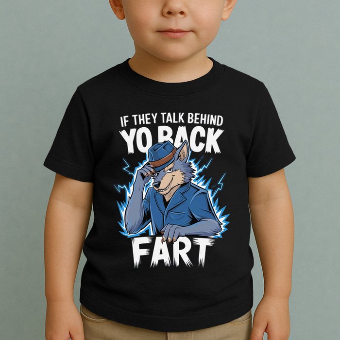 Meme If They Talk Behind Your Back Fart Funny Oddly Specific Toddler T-Shirt