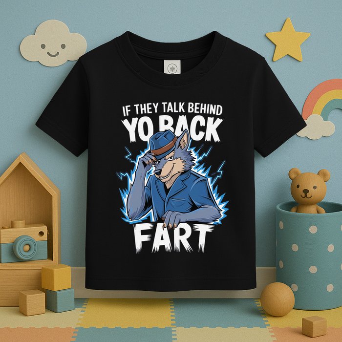 Meme If They Talk Behind Your Back Fart Funny Oddly Specific Toddler T-Shirt