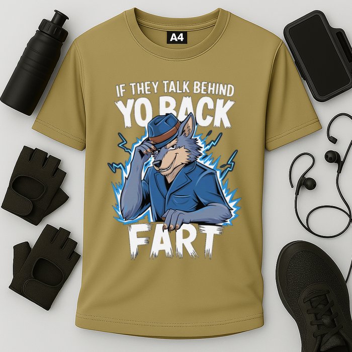 Meme If They Talk Behind Your Back Fart Funny Oddly Specific Performance Shirt