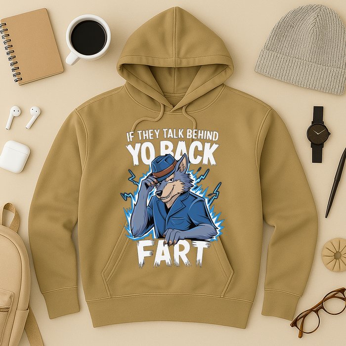 Meme If They Talk Behind Your Back Fart Funny Oddly Specific Hoodie