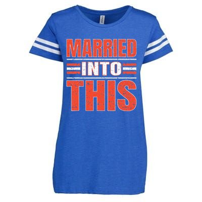 Married Into This Cleveland Funny Cleveland Gift Enza Ladies Jersey Football T-Shirt