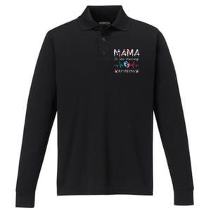 Mama In The Making Ivf Strong Floral Transfer Day Ivf Mom Performance Long Sleeve Polo