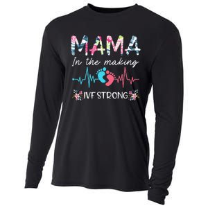 Mama In The Making Ivf Strong Floral Transfer Day Ivf Mom Cooling Performance Long Sleeve Crew