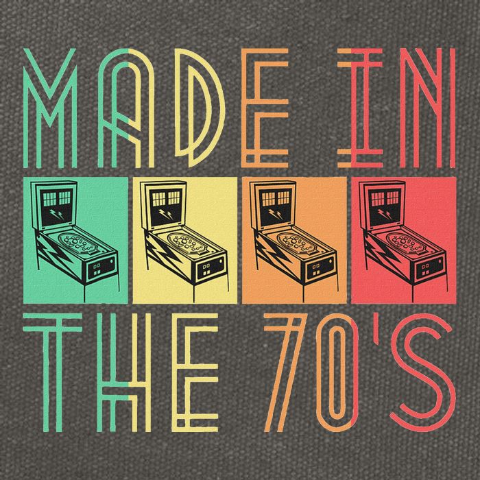 Made In The 70s Pinball Retro Arcade Cotton Canvas Backpack