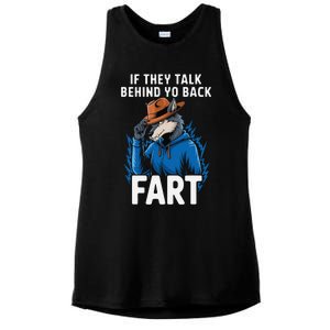 Meme If They Talk Behind Your Back Fart Funny Oddly Specific Ladies PosiCharge Tri-Blend Wicking Tank